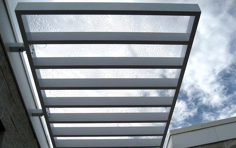 Polycarbonate And Glass Canopies